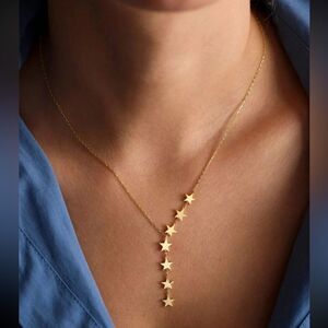 Star y shape necklace N735